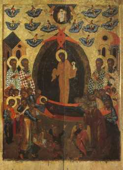 Успение Пресвятой Богородицы, икона XVI в.